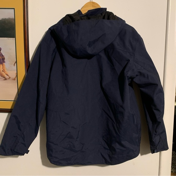 Carhartt Hooded Storm Jacket RN 14806 Black Sz M Detachable Hood Zip Pocket - Picture 2 of 6